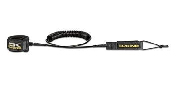 Dakine kainui team  surfboard leash, Color: Blk-irons, Size: 8&#39;