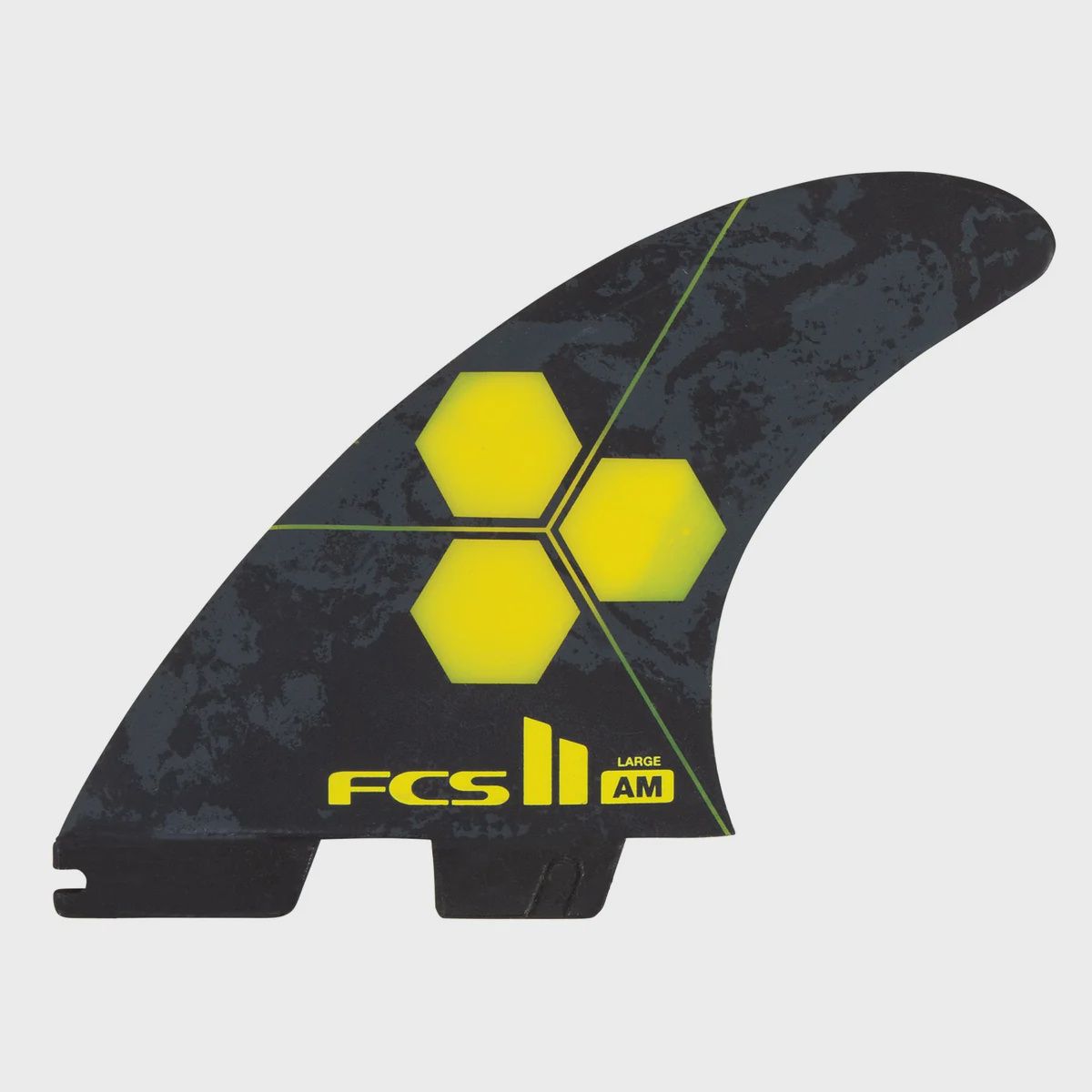 FCS II AM pc tri-quad fin, Color: Yellow, Size: L