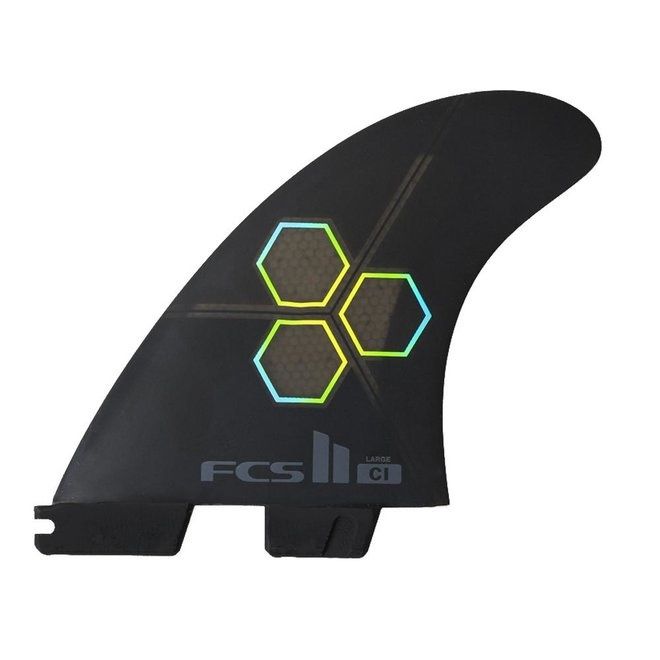 FCS II I PC upright tri fins, Color: Black, Size: M