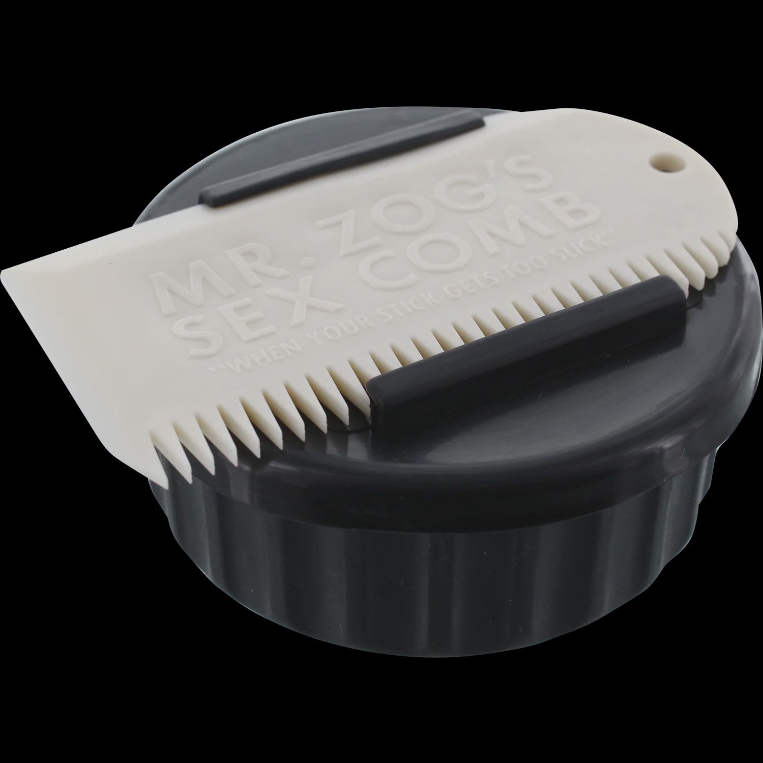 Sexwax container w comb, Color: Wht/blk