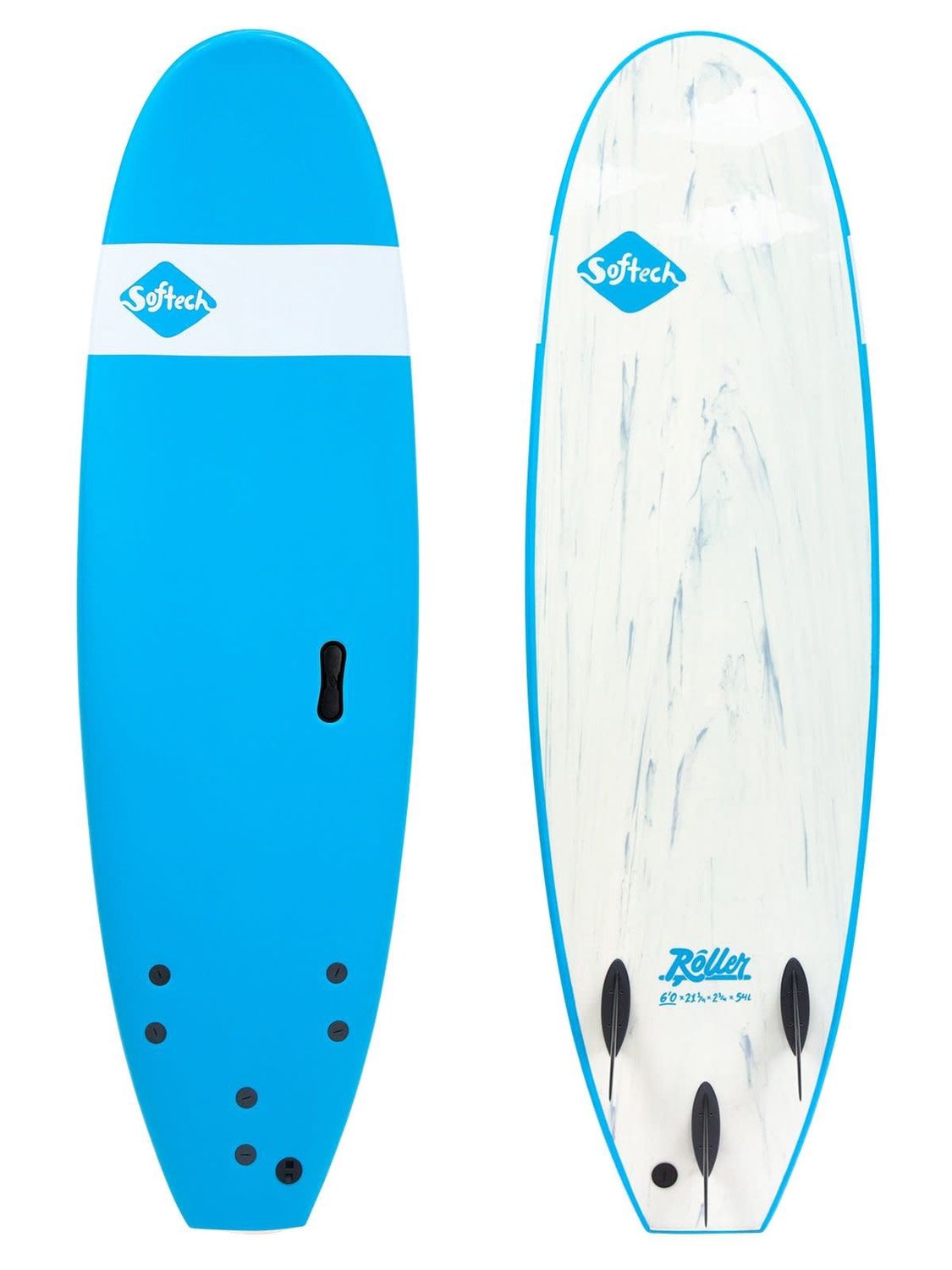 Softech roller surfboard, Color: Blue, Size: 7&#39;
