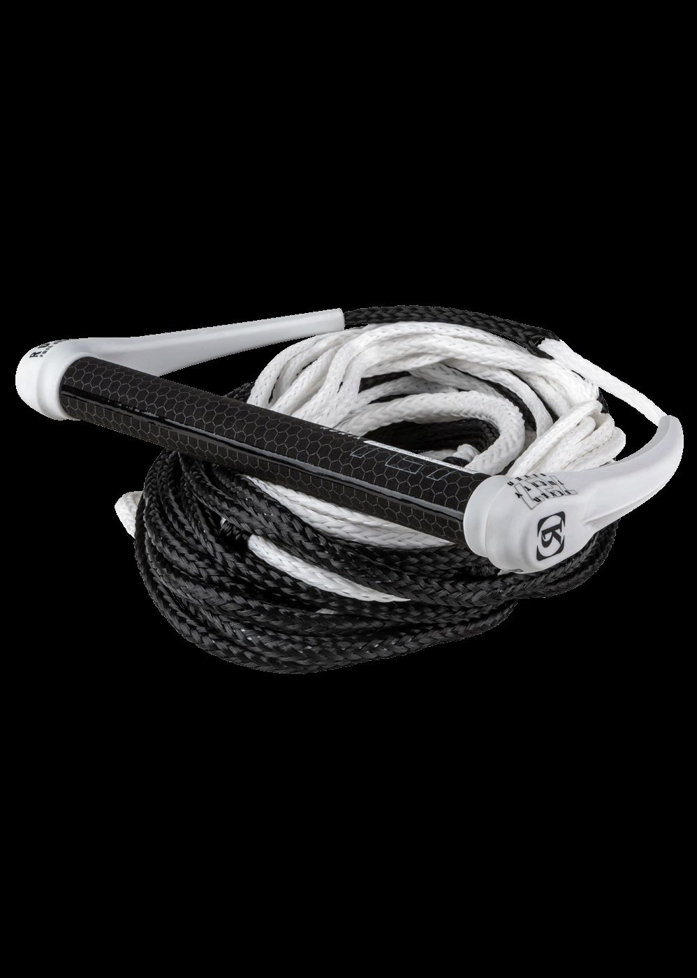 Ronix 727 combo hide grip foil rope 75&#39; 10 section, Color: White/black