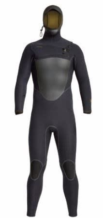 Drylock hooded 5/4mm fullsuit, Color: black, Size: ML