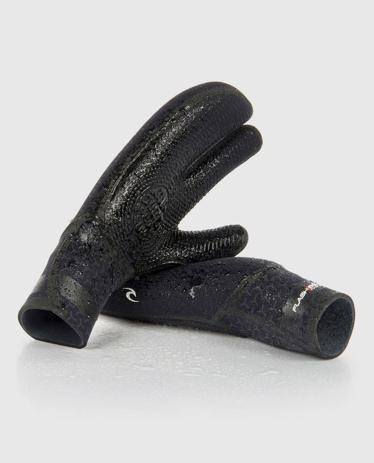 flashbomb 5/3 3 finger glove, Color: blk, Size: M