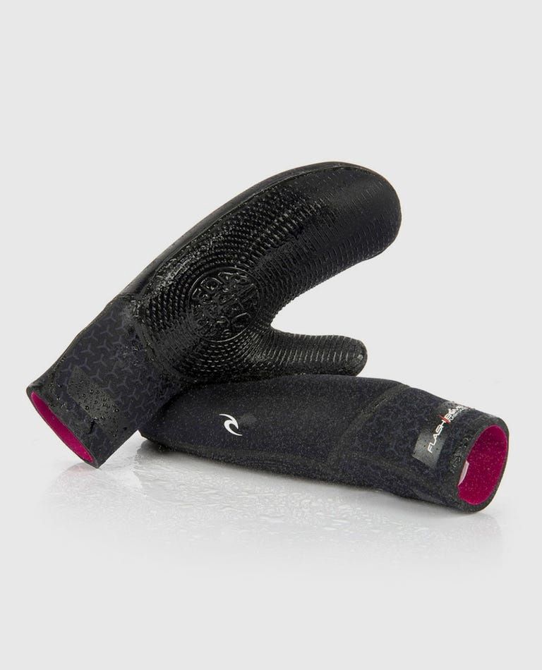 flashbomb 7/5 mitten, Color: blk, Size: L