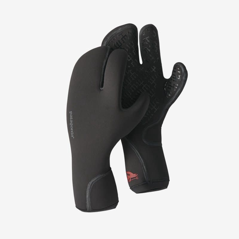 R4 Yulex three finger mitts, Color: black, Size: XL