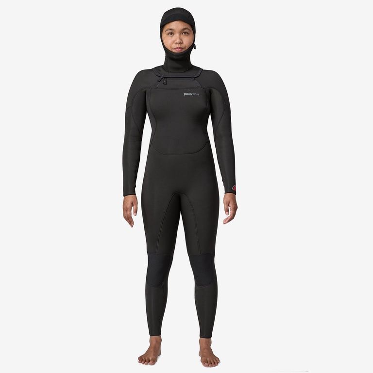 W&#39;s R4 Yulex regulator fz hooded fullsuit, Color: Blk, Size: 6