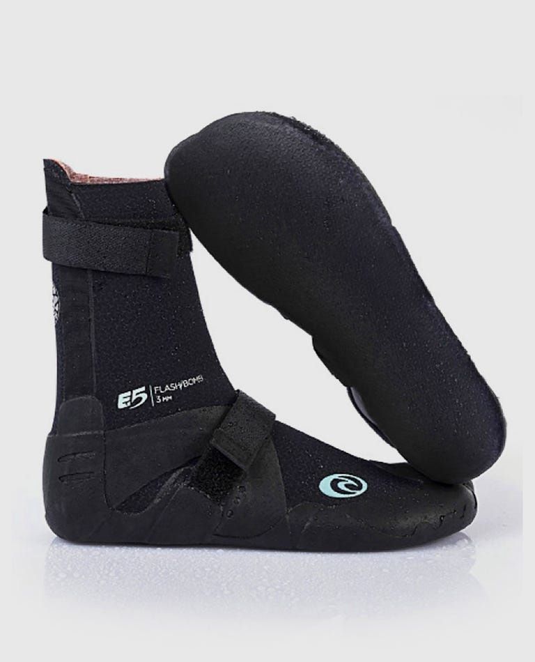 wmns flashbomb 3mm s/toe boot, Color: blk, Size: 6