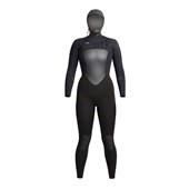 Wmns Infiniti 5/4 hooded fullsuit, Color: black, Size: 6