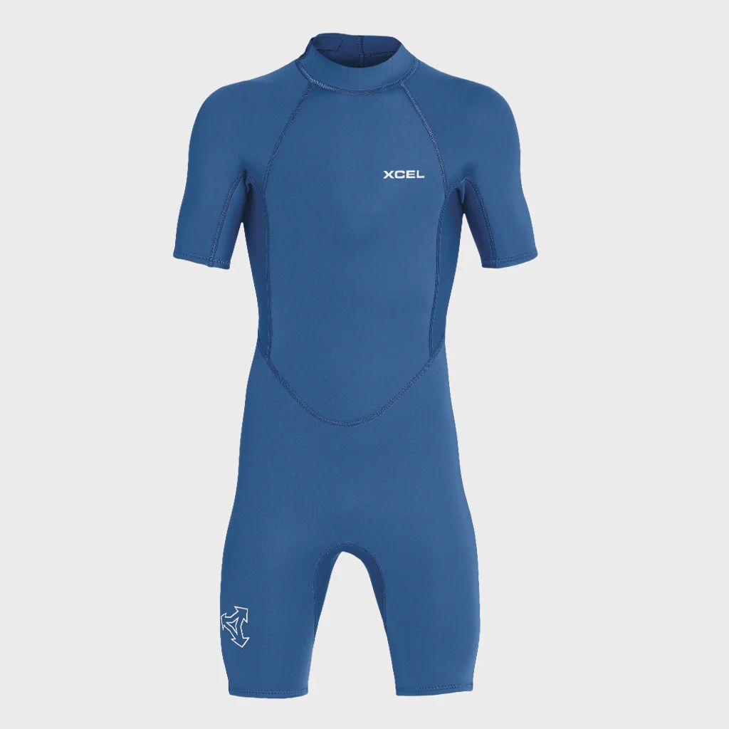 Youth axis 2mm s/s spring suit, Color: Sapphire, Size: 16