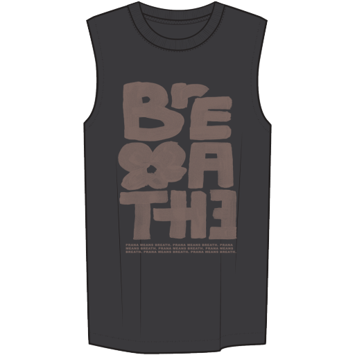women&#39;s everyday graphic tank, Size: L_, Colour: BLACK / CAROB BREATHE