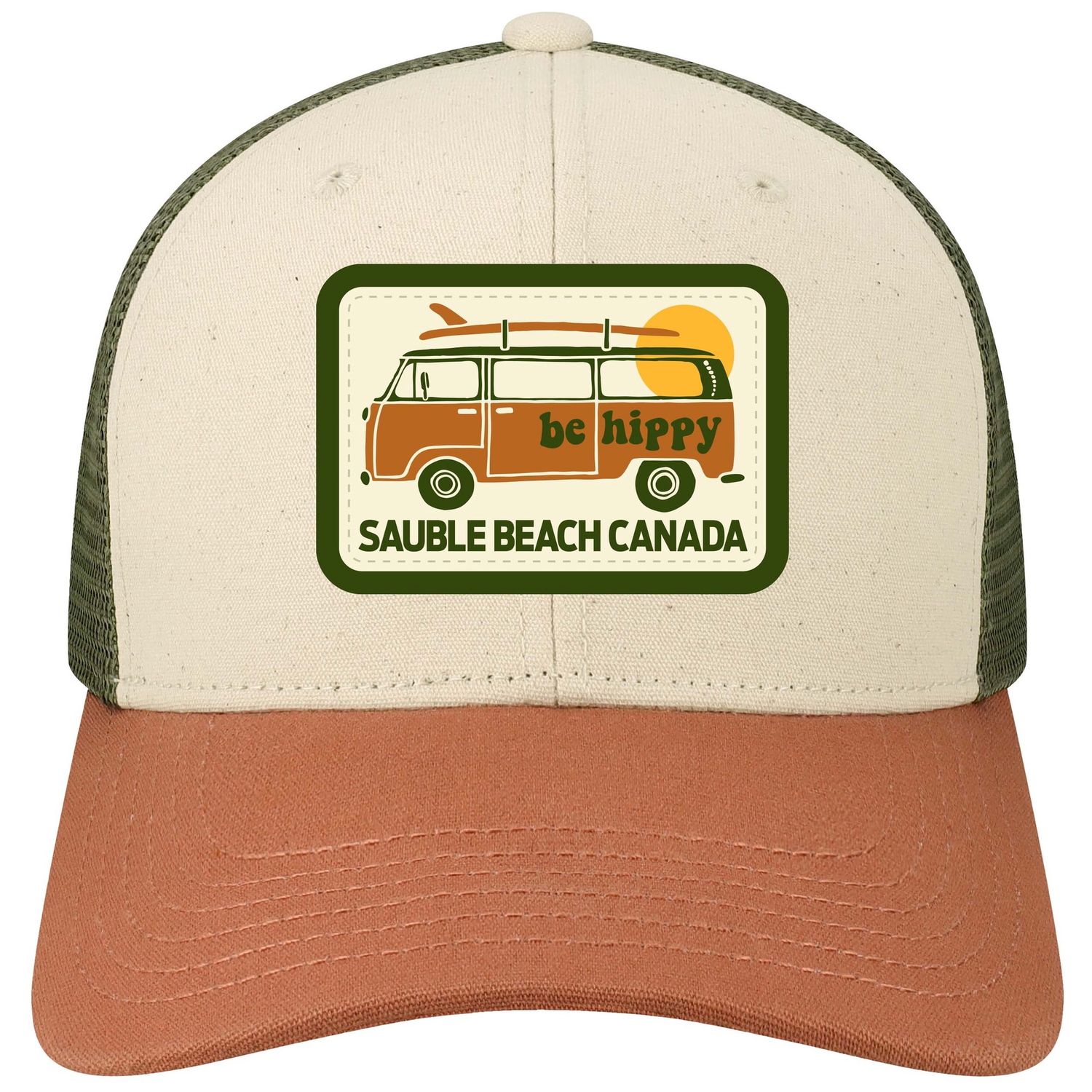 SB the surf bus trucker, Color: Stone/bronze/olive