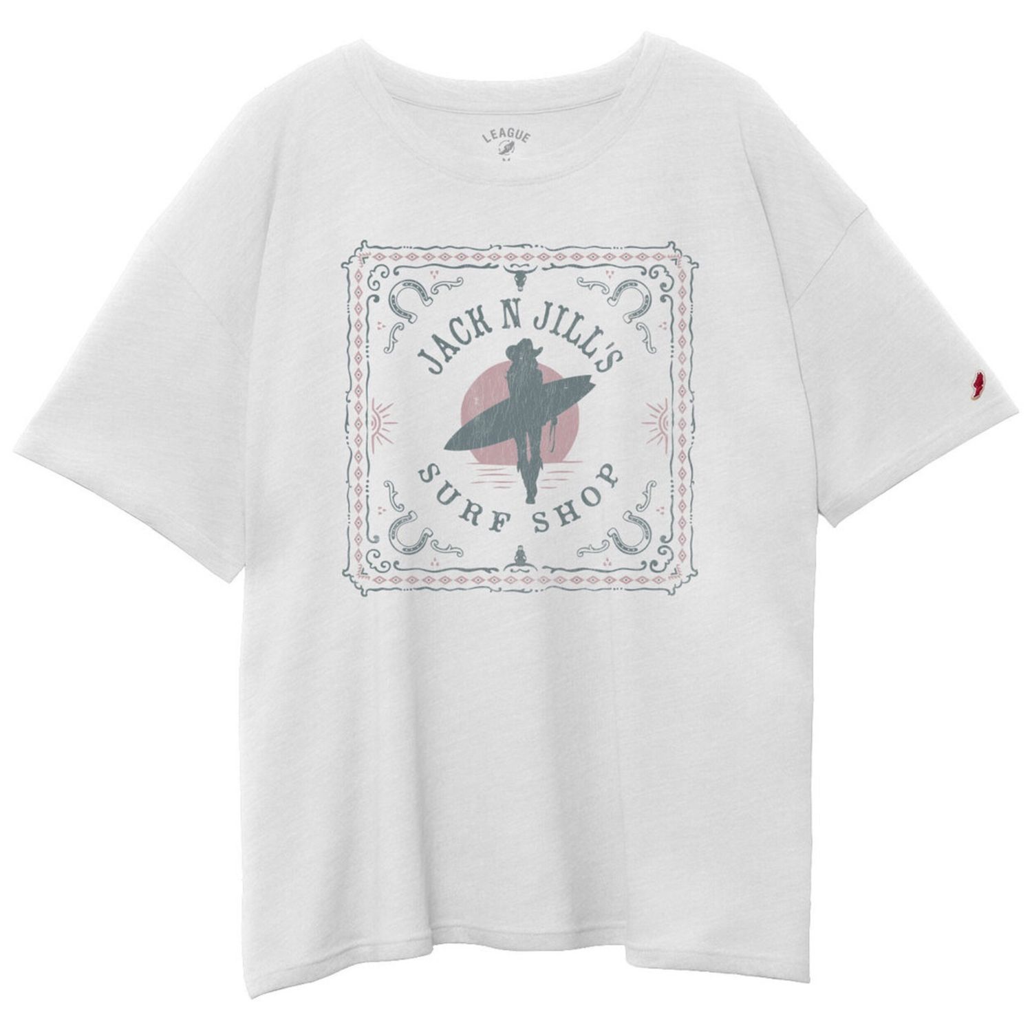 JNJ spurscape intramural oversized tee, Colour: heather canvas, Size: S