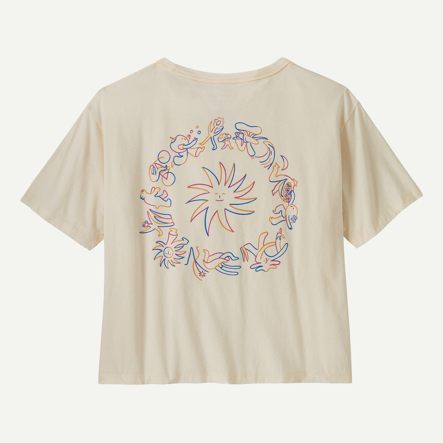 W&#39;s Mutualism Easy Cut Organic T-shirt, Colour: SRLU, Size: S