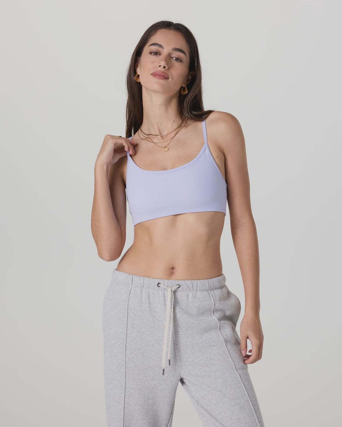 Vuori All the Feels Bra, Colour: Lavender Mist, Size: XS