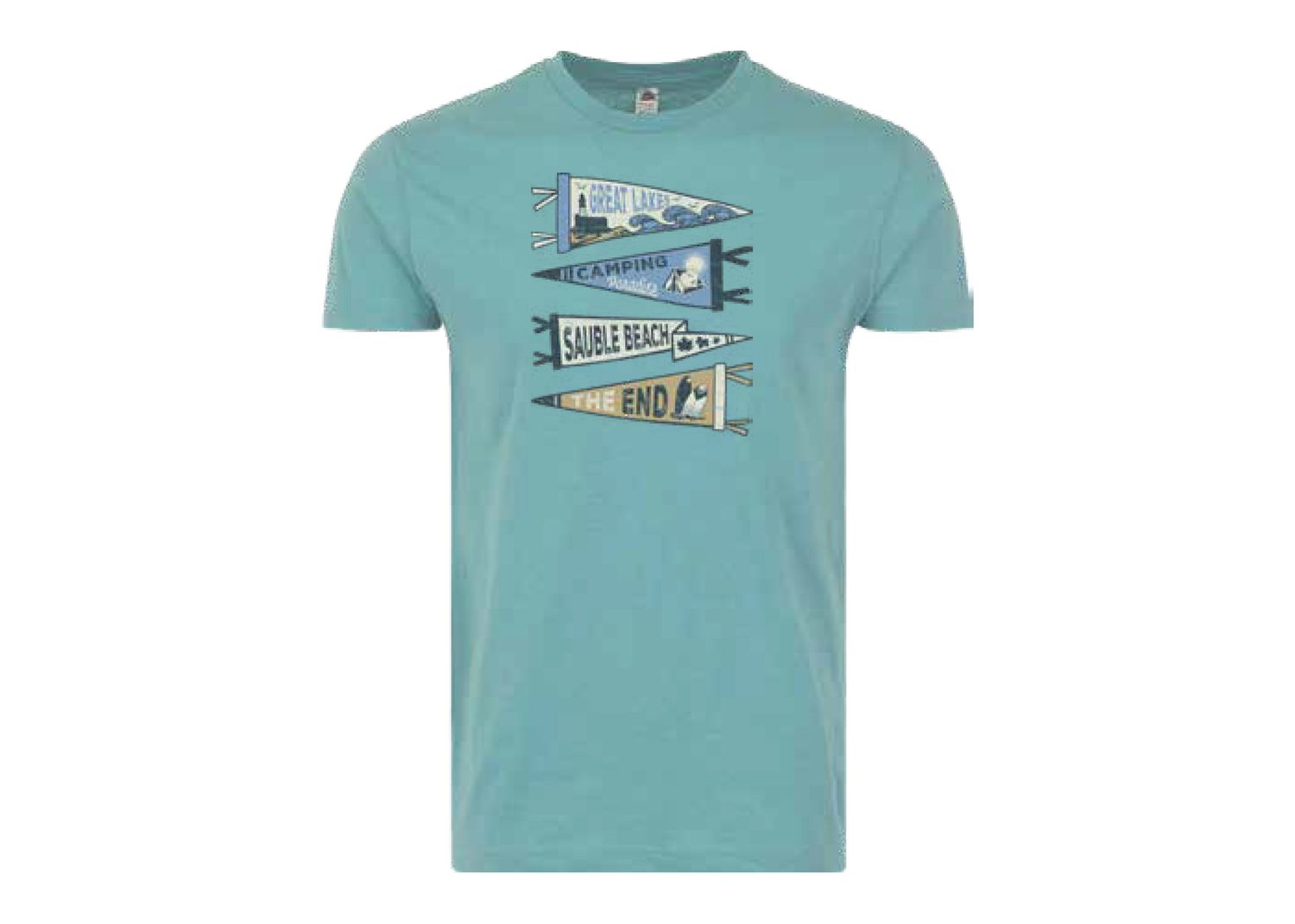 SB Pennant Run tee, Colour: Lagoon Heather, Size: S