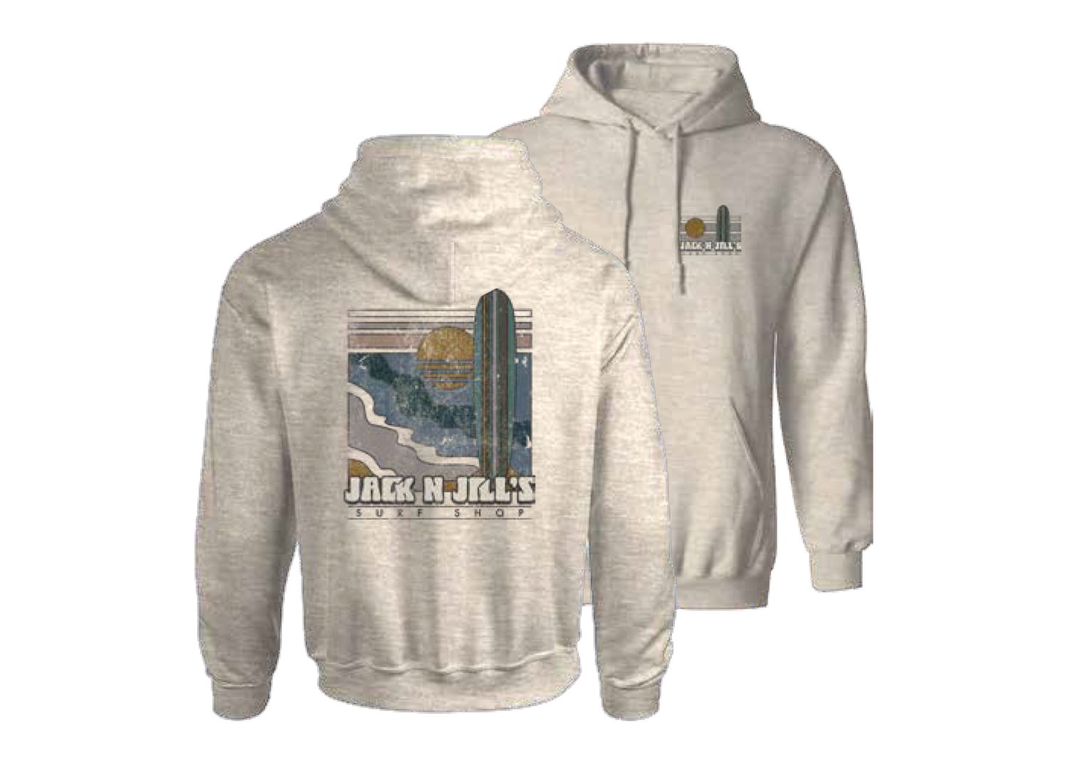 JNJ Mr Blue Sky hoodie, Colour: Oat Heather, Size: S