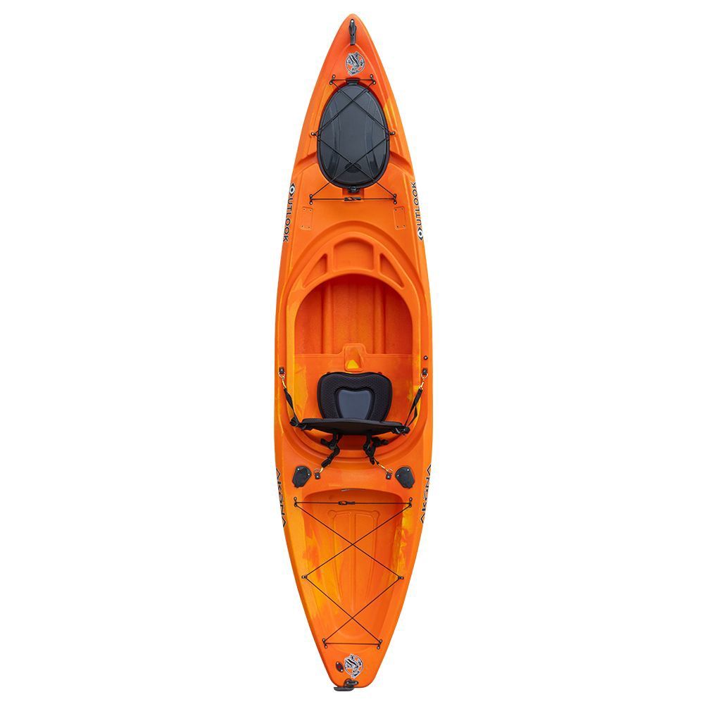 outlook sit-in single kayak, Colour: yellow/orange, Size: One Size