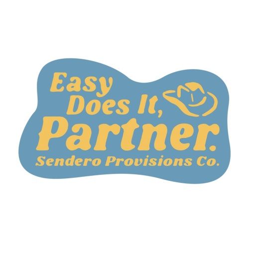 EASY DOES IT  STICKER