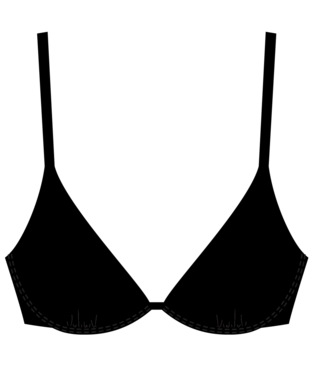 Classic Surf D cup, Colour: black, Size: S