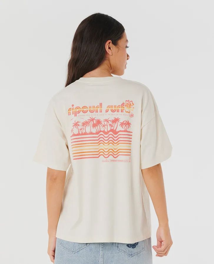 Neon Isles Heritage tee, Colour: bone, Size: S