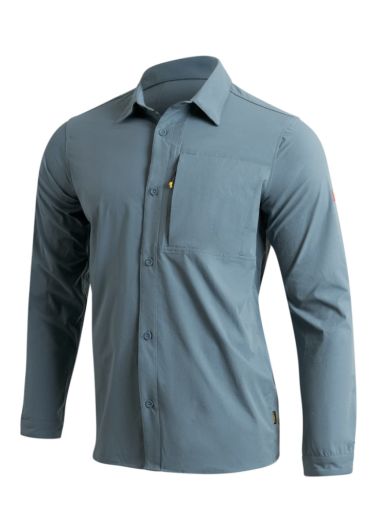 VENTED EXPEDITION LONG SLEEVE SHIRT, Colour: SEA BLUE, Size: M