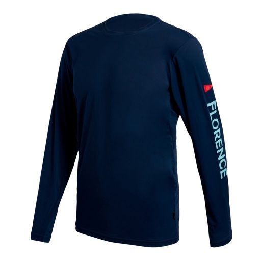 SUN PRO LOGO LONG SLEEVE UPF SHIRT, Size: M, Colour: DARK NAVY