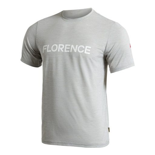 AIRTEX FLORENCE LOGO SHORT SLEEVE SHIRT, Colour: LIGHT HEATHER GREY, Size: M