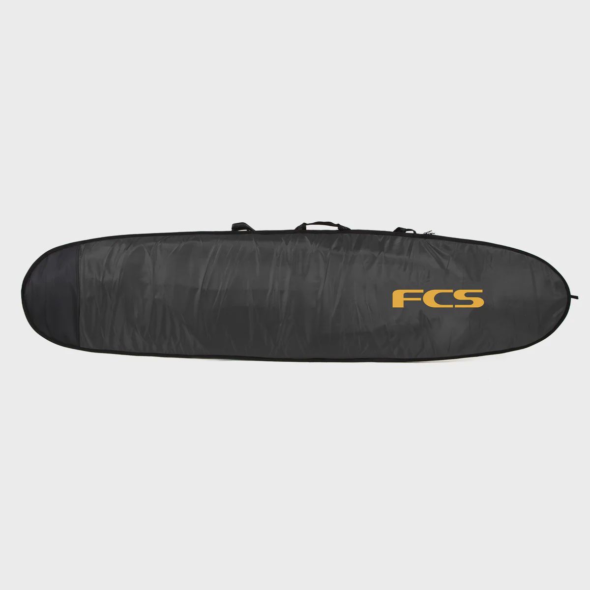 FCS classic longboard bag 2025, Colour: black/mango, Size: 9&#39;6&quot;