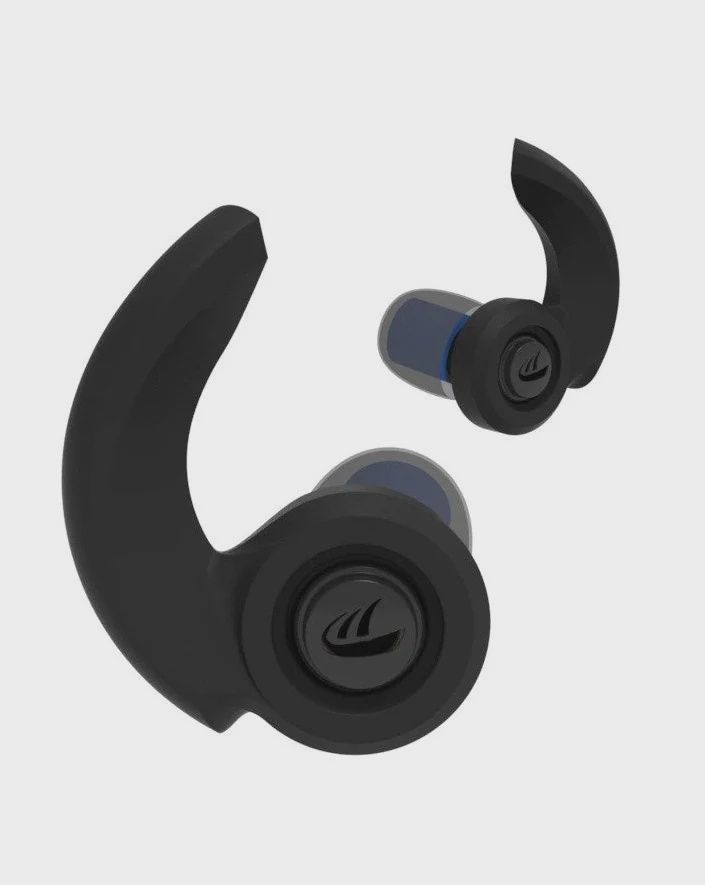 Wavy Ocean Earplugs, Colour: black