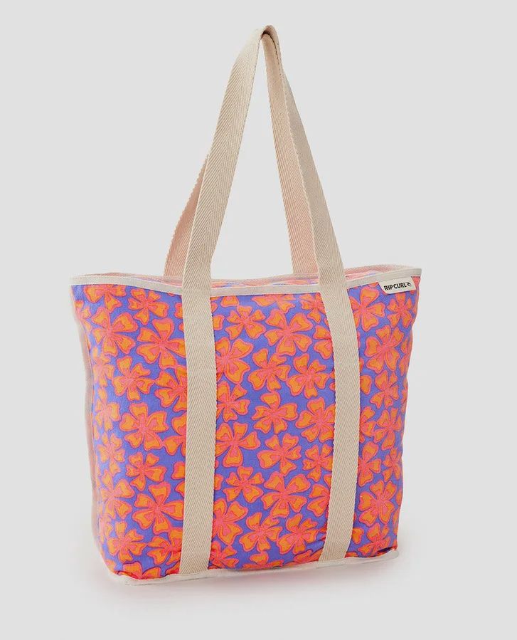 mixed canvas 31L tote, Colour: purple