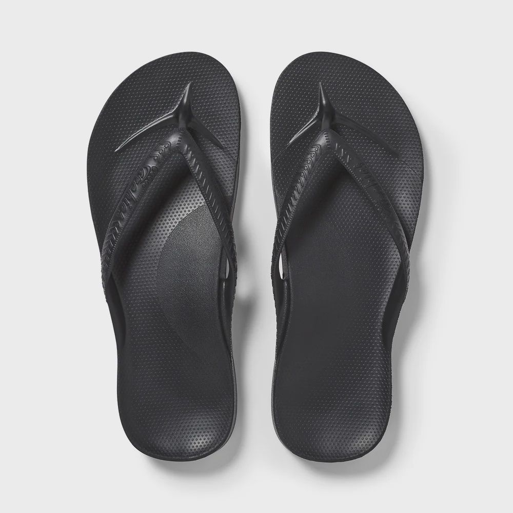 Arch Support Flip Flops, Colour: black, Size: M5W6