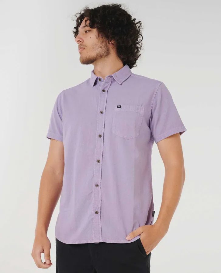 Classic Surf Washed S/S Shirt, Colour: Lavender, Size: M