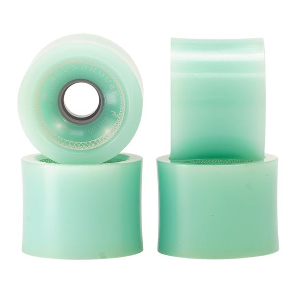 Roundhouse concave wheels, Colour: glass green, Size: 69 x 52mm