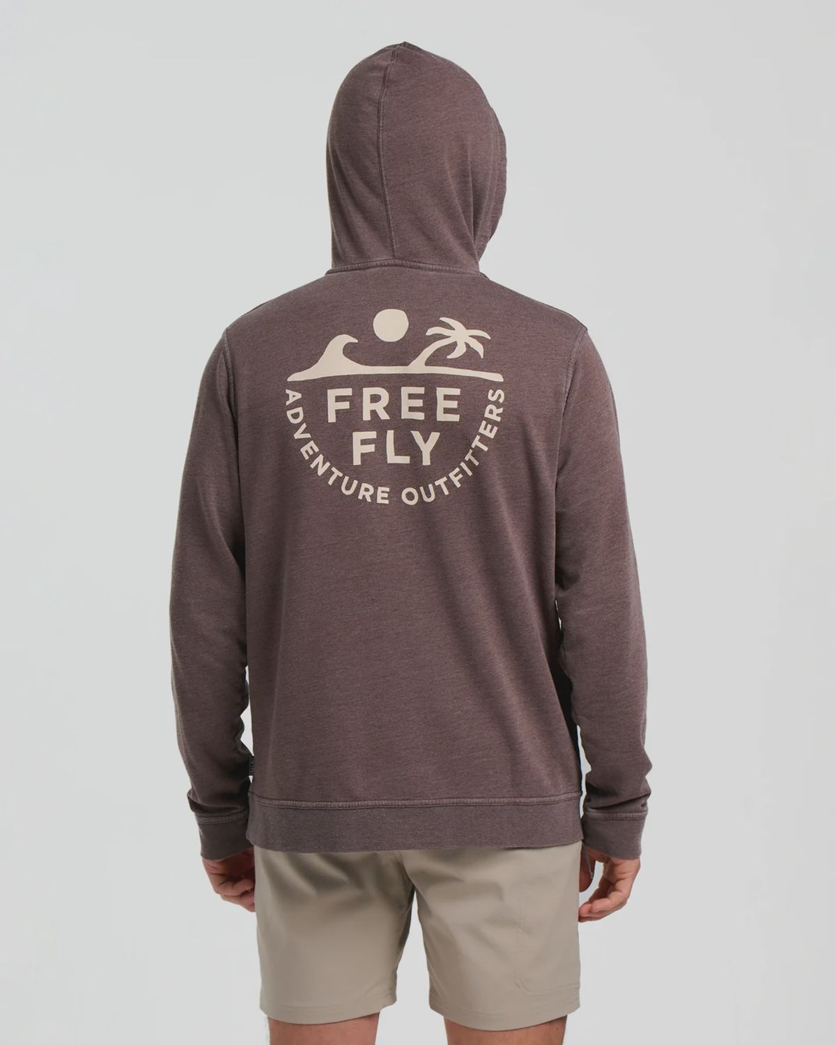 Rising Tide fleece hoodie, Colour: heather chestnut, Size: M