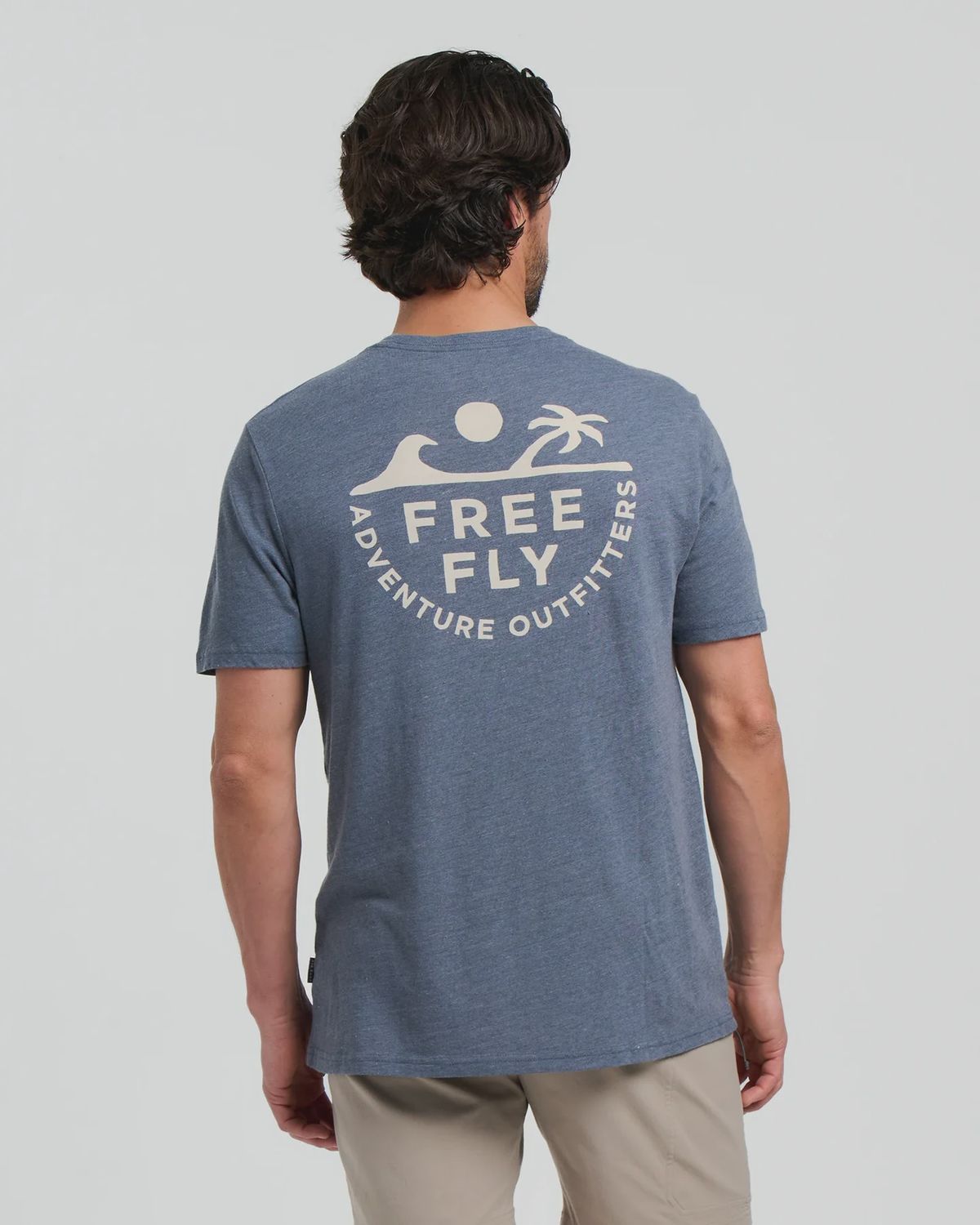 Rising Tide Tee, Colour: Heather storm cloud, Size: M