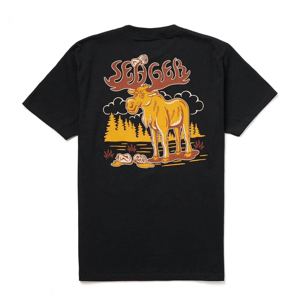 Tipsy Moose tee, Colour: black, Size: M