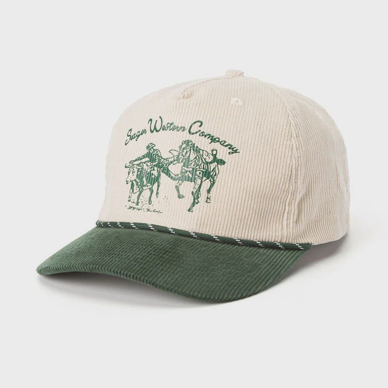 Los Rios snapback, Colour: cord natural green