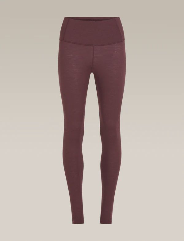 Women Merino 200 Oasis High Rise Leggings, Colour: Java, Size: S