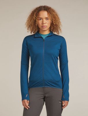 Women Merino Blend 300 RealFleece Descender LS Zip Hoodie