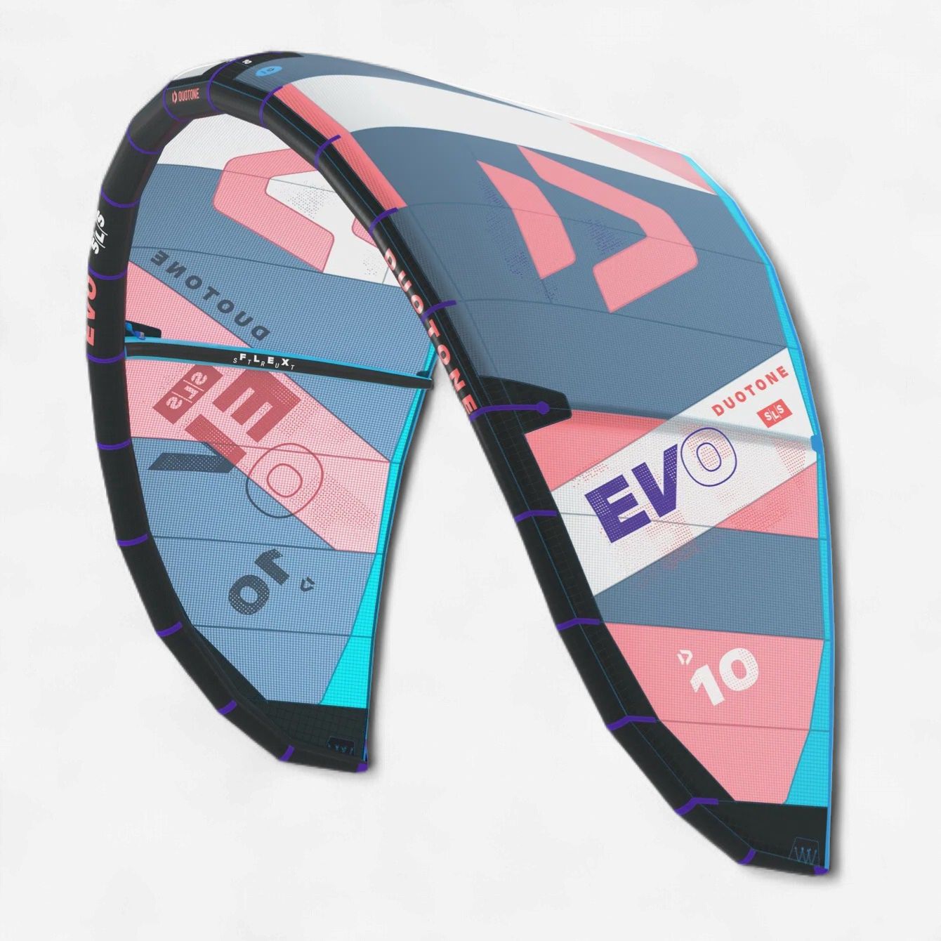 Evo SLS 2024 kite, Color: Coral/blue, Size: 8m