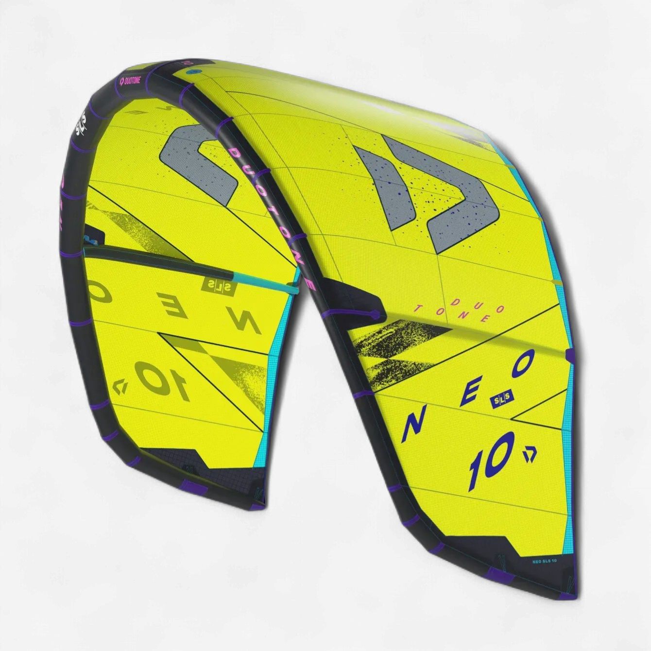 Neo 25 SLS kite, Color: lime/dark grey, Size: 9m