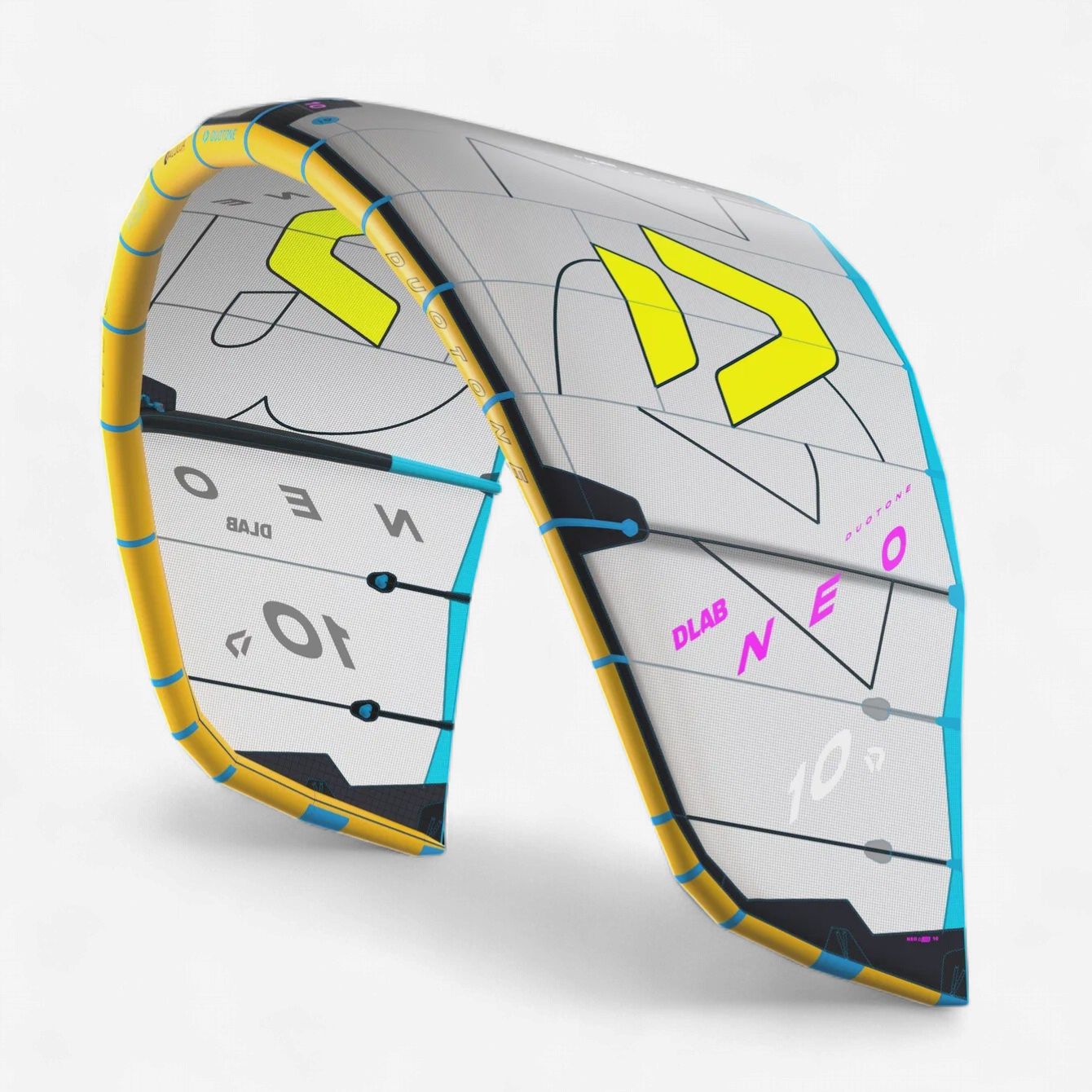 Neo 25 Dlab kite, Color: grey/lime, Size: 9m