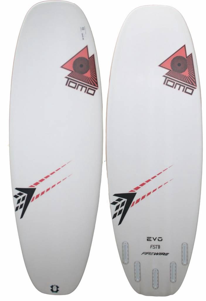 Evo kite, fin config: 5 fin, fin type: futures, length: 5'3"