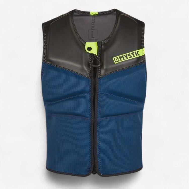 Block Impact Vest fz kite, Color: navy/lime, Size: XL