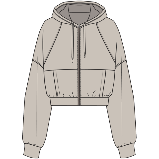 Shea Full Zip, Colour: ALMOND, Size: XL_