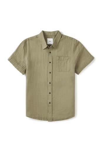 Alan Solid Shirt, Colour: MOSS, Size: XXL