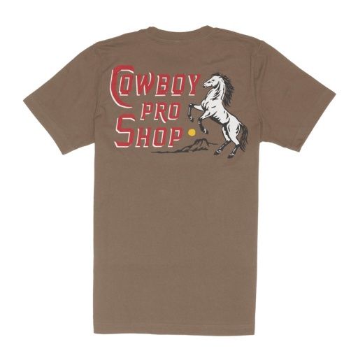 COWBOY PRO SHOP T-SHIRT, Colour: LIGHT BROWN, Size: Medium