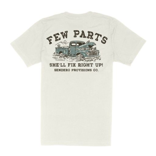 FEW PARTS T-SHIRT, Colour: VINTAGE WHITE, Size: Medium