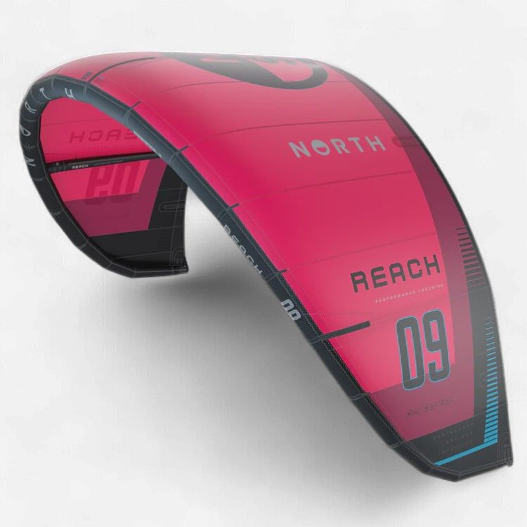 Reach kite, Colour: Rubine Red, Size: 8m